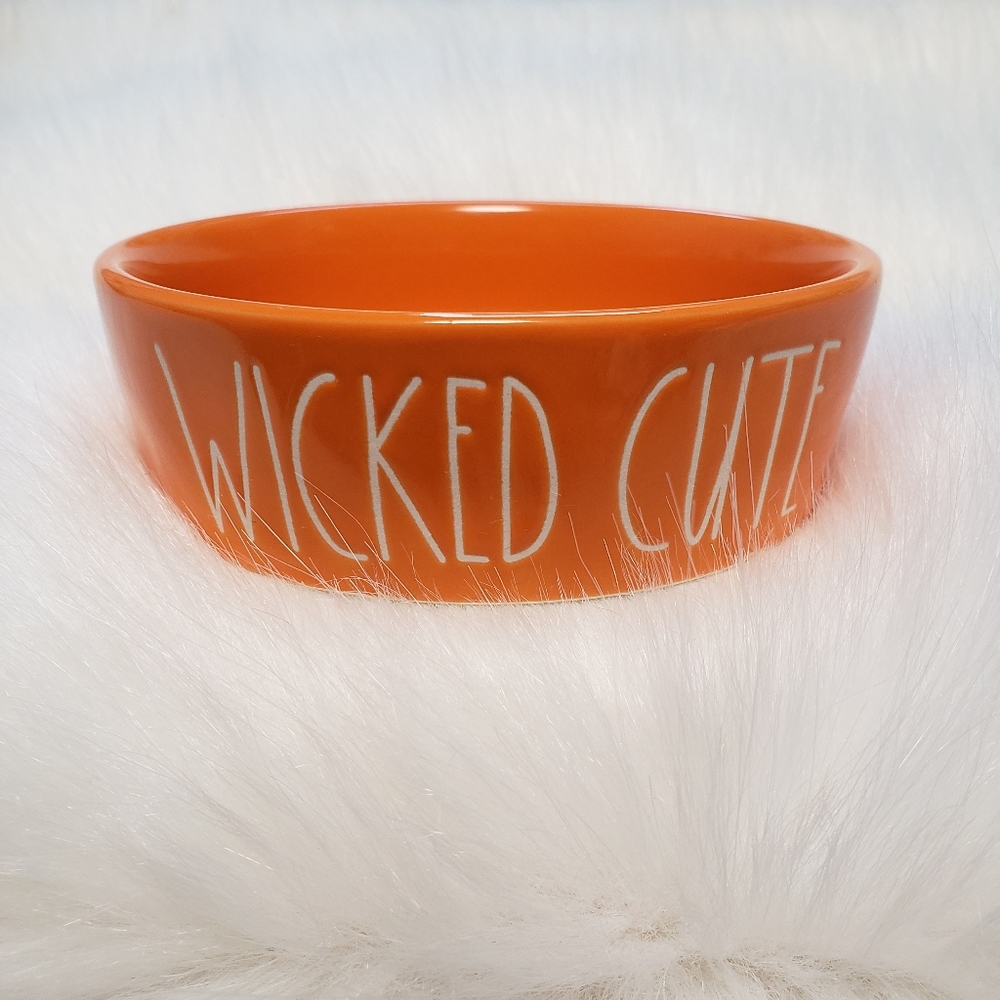 Rae Dunn WICKED CUTE Halloween Food/water bowl.